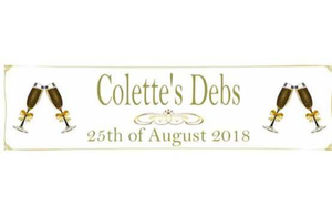 Personalised Debs Banner