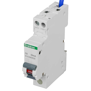 Starbreaker 6A 1P+N 1 Module C Curve 6kA 30mA Type A RCBO