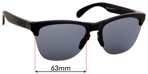 Sunglass Fix Replacement Lenses for Oakley Frogskins Lite OO9374 - 63mm Wide