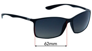 Sunglass Fix Replacement Lenses for Ray-Ban RB4179 Liteforce - 62mm Wide