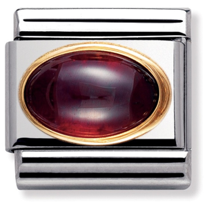 Nomination CLASSIC Gold Semi Precious Garnet Charm 030504/03