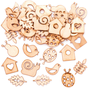 Garden Mini Wooden Shapes