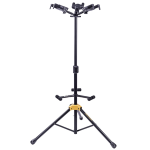 Hercules GS432B Plus Auto Grip System (AGS) Triple Guitar Stand w/ Foldable Backrest