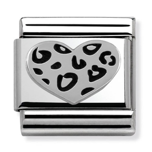 Nomination CLASSIC Silvershine Valentine Leopard Heart 330101/05