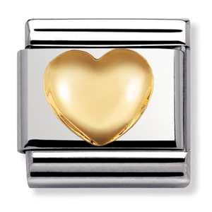 Nomination CLASSIC Gold Love Raised Heart Charm 030116/01