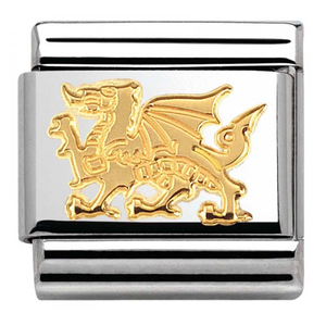 Nomination CLASSIC Gold Animals of Earth Dragon Charm 030112/31
