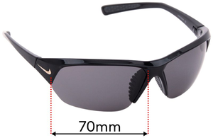Sunglass Fix Replacement Lenses for Nike EV0525 Skylon ACE - 70mm Wide