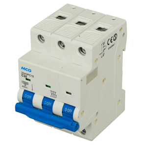 20A Triple Pole 10kA C Curve MCB