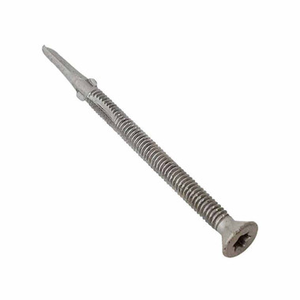 TechFast 5.5 x 85 mm No.5 Timber to Steel CSK/Wing Screw TFCUWWSD5585H (100 Pack)