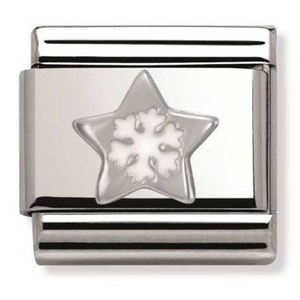 Nomination CLASSIC Silvershine Christmas Star and Snowflake Charm 330204/01