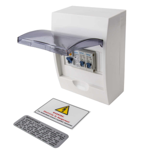 6 Way 63A 30mA Type AC RCD Insulated Consumer Unit with 6A and 20A Type B MCB