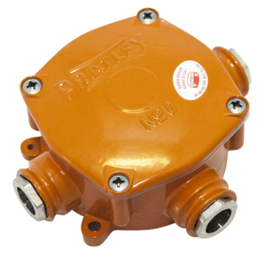 20mm Size 0 Aluminium Alloy 3 Way Junction Box Orange