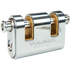 VULCAN Security Lock For 5/16 Inch Chain - Premium Case-Hardened - Cannot Be Cut with Bolt Cutters or Hand Tools