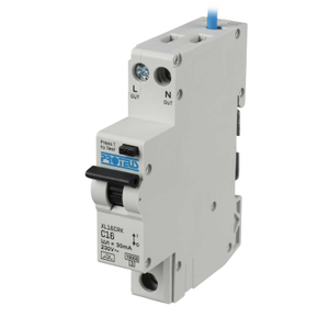 16A 1P+N 1 Mod Bidirectional C Curve 10kA 30mA Type A Compact RCBO