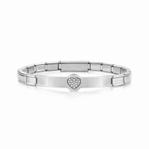 Nomination Trendsetter Stainless Steel & Cubic Zirconia Heart Bracelet 021133/022