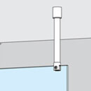 Shower Screen Support Arm - Vertical - Tubular