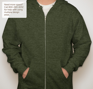 Independent Trading Zip Hoodie - Army Heather
