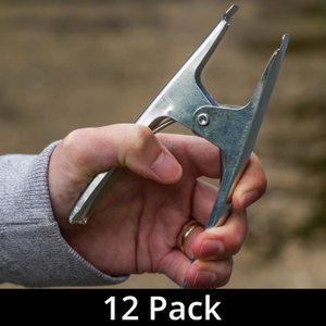 Woodside Pack Of 12 Heavy Duty Spring Clamps Market Stall Tarpaulin Clips