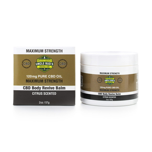 Uncle Bud's CBD Body Revive Balm Gold Box