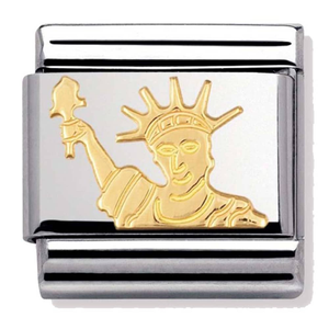 Nomination CLASSIC Gold Monuments Statue of Liberty Charm 030128/08