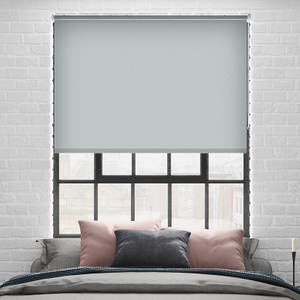 Trinity (Blackout), Light Grey - Motorised Roller Blind