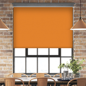 Rimini (Blackout), Tangerine - Roller Blind