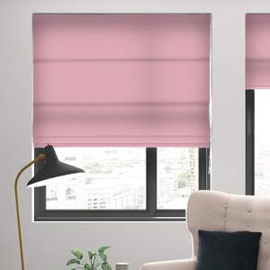 Faux Suede, Pastel Pink - Roman Blind