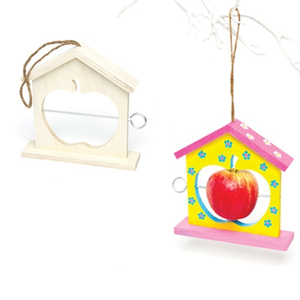 Apple Wooden Bird Feeder