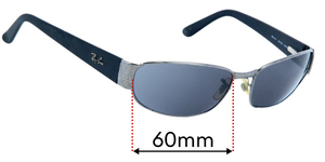 Sunglass Fix Replacement Lenses for Ray-Ban RB3141 - 60mm Wide