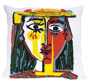 Housse de coussin Tête de Femme avec un chapeau - Picasso