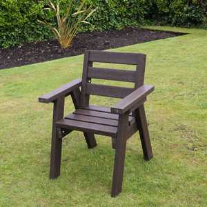 Captain's Seat - H895 x W680 x D650mm - Brown