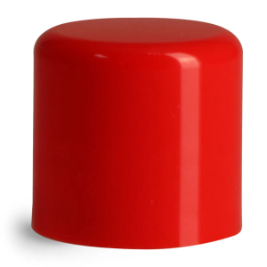 14 mm Silver Smooth Polypropylene Friction Fit Caps for Lip Balm Tubes