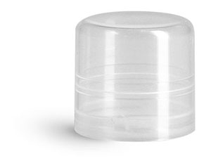 For .15 oz Tube Plastic Caps, Natural Smooth Polypropylene Friction Fit Caps for Round Lip Balm Tubes