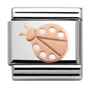 Nomination CLASSIC Rose Gold Plates Ladybird Charm 430104/07