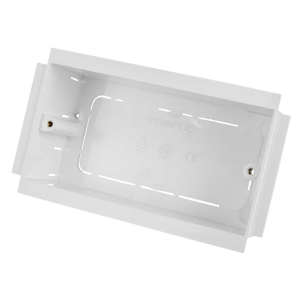 50mm 2 Gang Socket Box White (Sold in 1's)