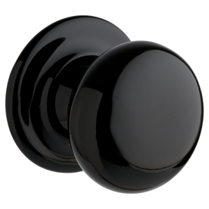 Boston Ceramic Mortice Rim Door Knob - Black - Pair - Internal - Designer Levers