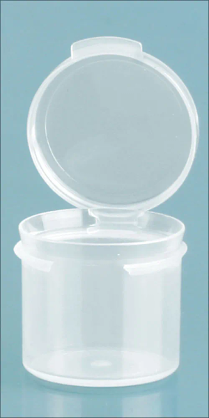 0.39 oz Natural Polypropylene Hinge Top Vials