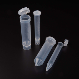 15mL Conical Centrifuge Tubes, Polypropylene With Attached Snap-Pop Lid, RNase and DNase Free, STERILE, 500/Bag