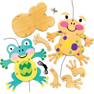 Kits de marionnettes grenouilles en bois