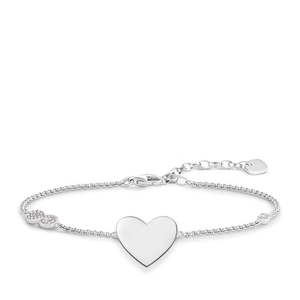 THOMAS SABO Silver Tone Heart with Infinity Bracelet A1486-051-14