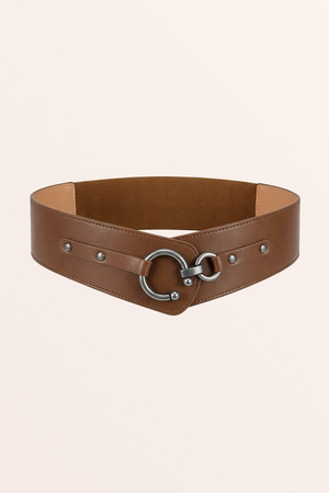 Adjustable Elastic Waist Belt - Red