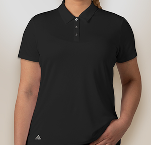Adidas Women's Performance Polo - Embroidered - Black