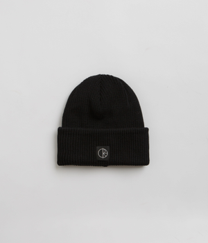 Polar Double Fold Merino Beanie - Black