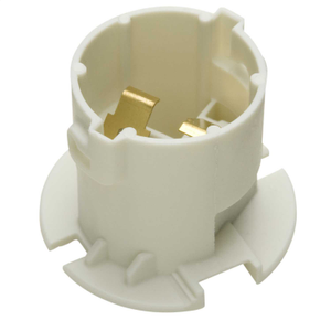 Bayonet Cap BC-B22 Plastic Moulded Snap / Screw Fix Lampholder White (Sold in 1's)