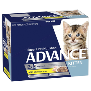Advance Chicken in Jelly Kitten Wet Food 85g x 12