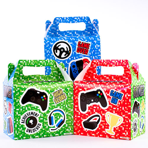 Assorted Gamer Party Paper Lunch Box