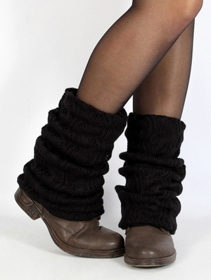 'Guêtres crochet "Naïlae", Noir'