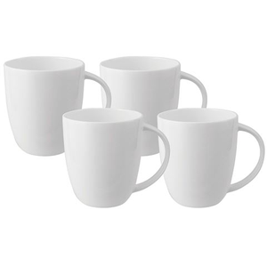 Wilkie Brothers - Royale Mug White 420ml Set 4pce