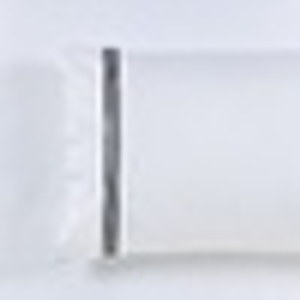 Ambassador 1000TC Embroidered Sheet Set White with Black Extra Depth