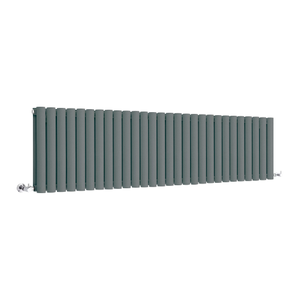 Milano Aruba - Horizontal Designer Radiator - Double Panel - 400mm x 1652mm - Anthracite